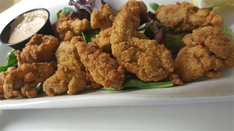 Cornmeal Crusted Fried Oysters - Riverwalk Cafe & Oyster Bar