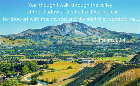 Psalms 23 Verse 4 Photograph by Robert Bales