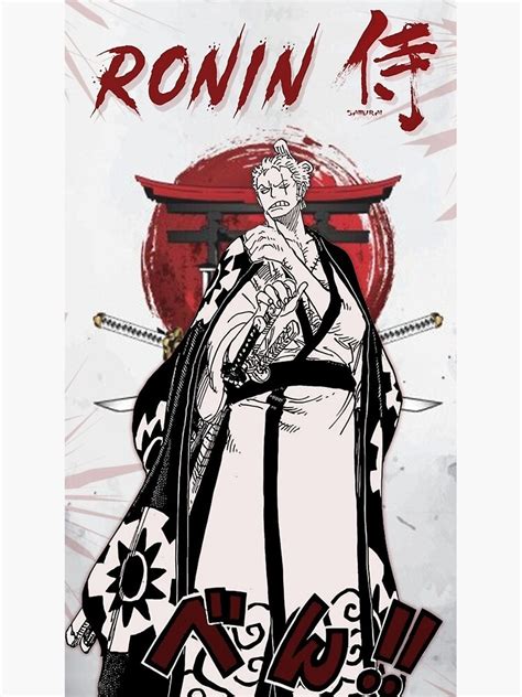 One Piece Roronoa Zoro Poster For Sale By JohnnyRhi Redbubble