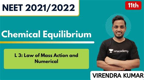 L3 Chemical Equilibrium Law Of Mass Action And Numerical Class