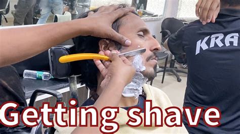 Getting Beard Shave By Indian Barber Asmryogi Youtube