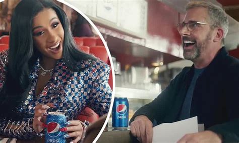 Cardi B Shimmers As She And Steve Carell Tease Pepsi S Highly Anticipated Super Bowl Commercials