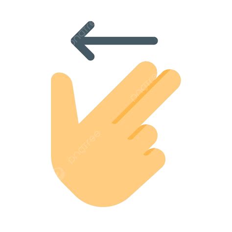 Finger Swipe Clipart Hd Png Swipe Left Gesture Finger Hand Round