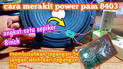 Cara Merakit Power Pam Tegangan V Youtube