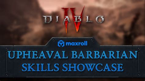 Upheaval Barbarian Leveling Guide D Maxroll Gg