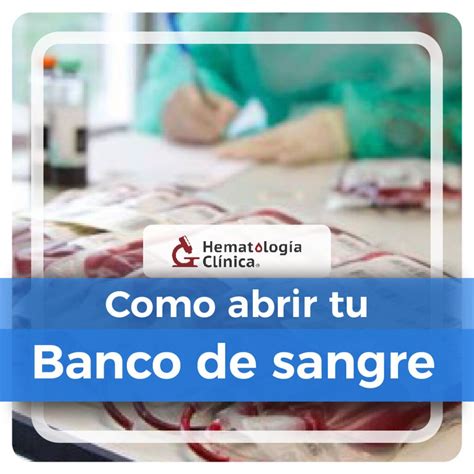 Como abrir tu Banco de Sangre Julio 2024 Hematología Clínica