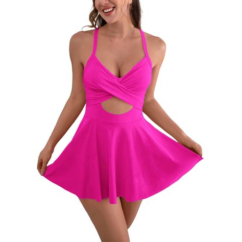 Bathing Suit for Women V-Neck Spahetti Straps Tummy Control One Piece
