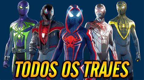 Liberando Todos Os Trajes Spider Man Miles Morales Ps Youtube