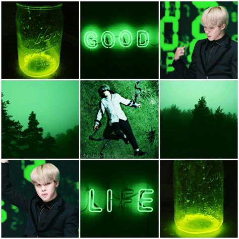 Park Jimin Green Aesthetic Armys Amino