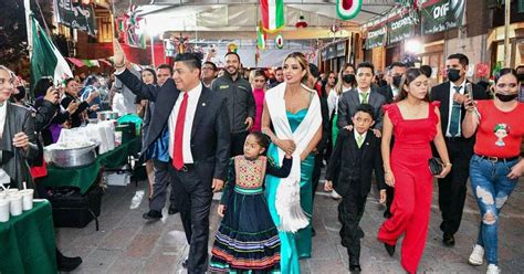 Ricardo Gallardo Gobernador De San Luis Potos Celebra Primer Grito