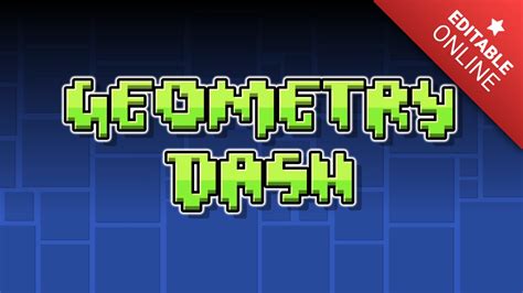 Geometry Dash Text Effect | Font Generator