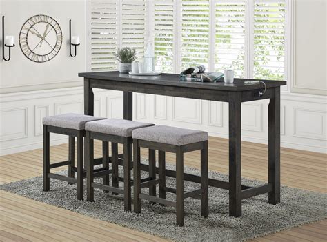 Gracie Oaks Dejesus 4 Piece Counter Height Dining Set Wayfair