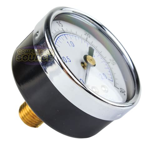 Quality Npt Air Pressure Gauge Psi Center Back Mnt Mount