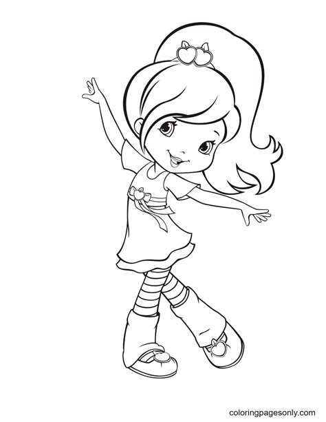 Plum Pudding Strawberry Shortcake Coloring Pages