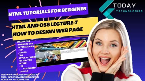 Html Tutorials Beginner Css And Html Tag How To Design Html Web Page