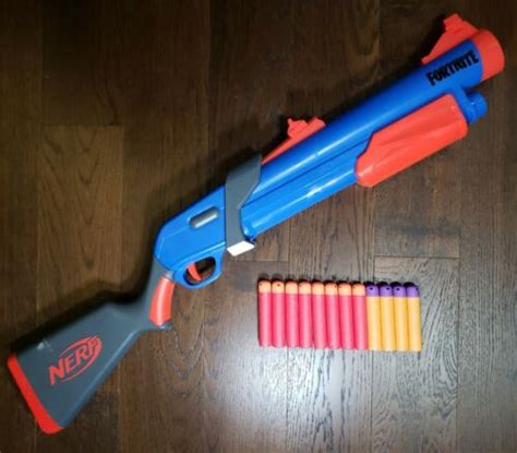 Fortnite Nerf Gun Pump Sg Shotgun 12 Mega Darts Pre Owned Tested Works Ebay