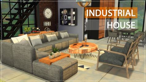 Industrial House Design In The Sims 4 Stop Motion Speed Build Cc