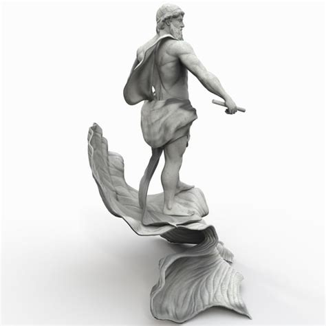 3d model oceanus statue