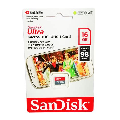 Buy SanDisk Micro SD/SDHC 16GB Class 10 Memory Card at Best Price