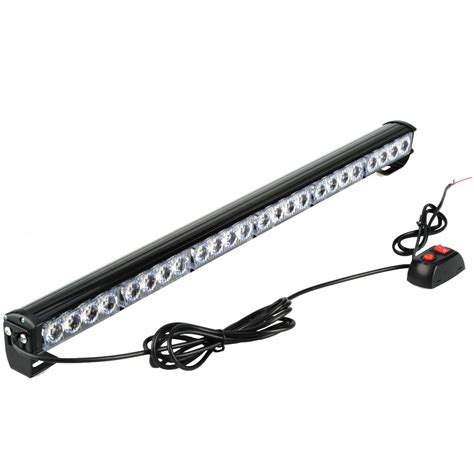 White Strobe Light 24led 70cm12v Emergency Hazard Flashing Strobe