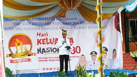 Peringatan Harganas Pj Gubernur Wujudkan Ketahanan Dan Kesejahteraan