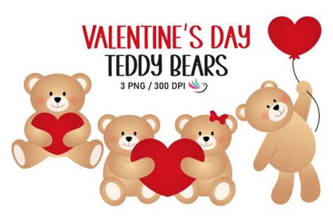 Valentine´s Day Teddy Bear Graphic By Sandycreativeart · Creative Fabrica