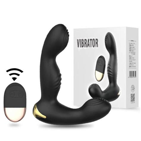 Negro Masajeador De Pr Stata Masculino Vibrador Anal Con Control Remoto Para Hombres Modos