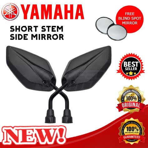 YAMAHA MIO GEAR S Motorcycle Side Mirror Short Stem Black Head Yamaha