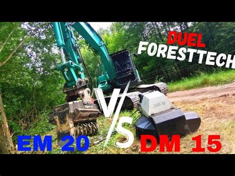 Chantier De Broyage Avec Deux Broyeur Foresttech Kobelco Sk Lc