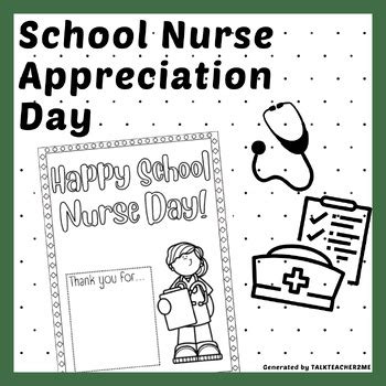 School Nurse Appreciation Day by TalkTeacher2Me | TPT