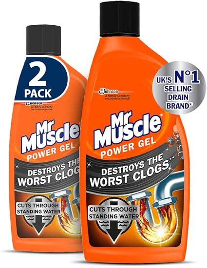 Mr Muscle Drain Unblocker Sink And Drain Cleaner Heavy Duty Power Gel