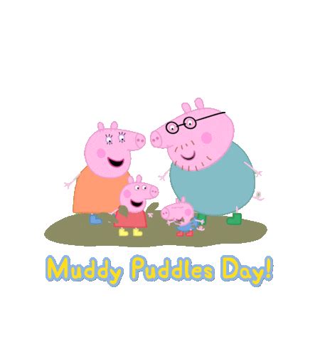 Muddy Puddles Splash Sticker By Peppa Pig