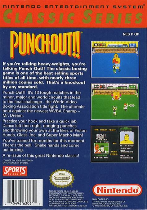 Mike Tysons Punch Out 1987 Nes Box Cover Art Mobygames