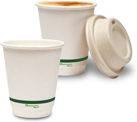 Disposable Green Nextgen Coffee Cups Double Wall Disposable Coffee