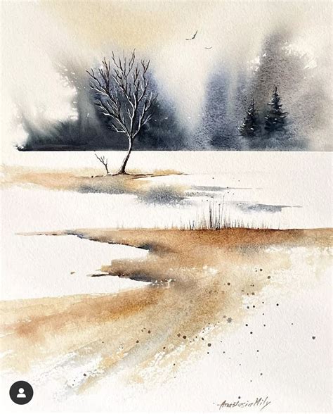 Pin By Vardit Dafni On Aquarel Mmm In Watercolor Landscape