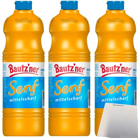 Bautzner Senf Mittelscharf In Der Tube Er Pack X Liter Usy Blo