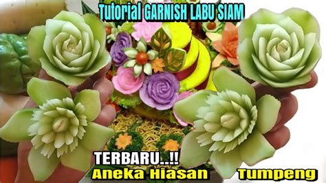 Pakai Cara Ini Membuat Garnish Tumpeng Labu Siam Kecil Tapi Cantik Ya