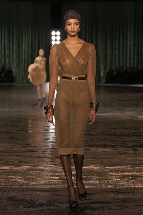 Saint Laurent Leans Fully Into Naked Dressing For Fall 2024 Fashionista