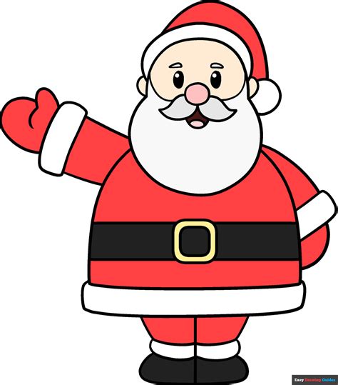 How To Draw Santa Claus Really Easy Drawing Tutorial