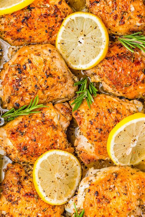 5 Ingredient Baked Lemon Rosemary Chicken Averie Cooks