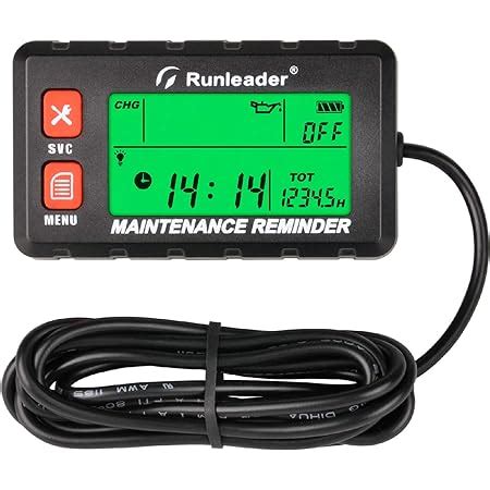 Amazon Runleader Digital Self Powered Hour Meter Tachometer Rpm