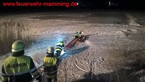 Eisrettungsübung vom 26 01 2017 Feuerwehr Mamming