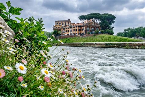 Fatebenefratelli Hospital With Tiber River In The Foreground Rome