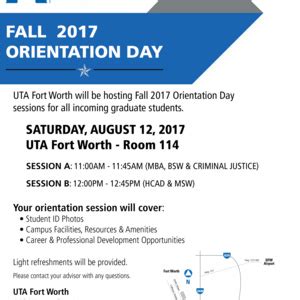 UTA Fort Worth: New Student Orientation - UTA Events Calendar