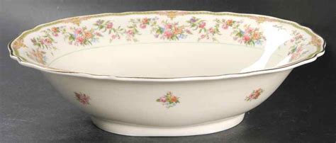 Aida Gold Verge Trim 10 Oval Vegetable Bowl By Franconia Krautheim