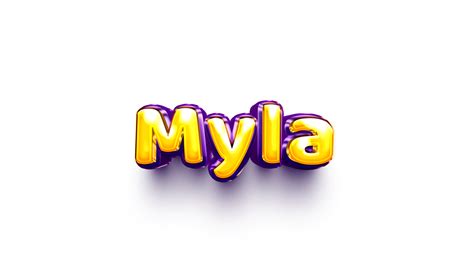 Names Of Girls English Helium Balloon Shiny Celebration Sticker 3d