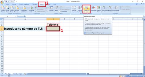 Como limitar el nº máximo de caracteres de una celda de Excel