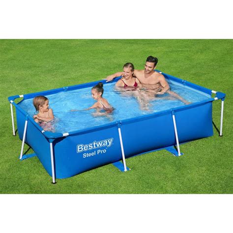 Bestway 56401 7 3ft Steel Pro Rectangular Frame Pool 221x150x43cm