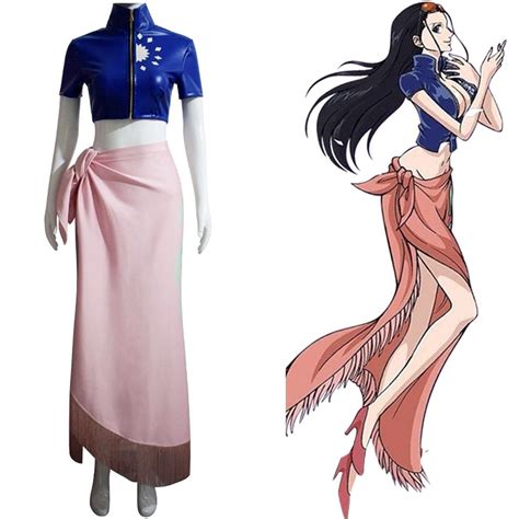 Roupa De Carnaval Feminina One Piece Nico Robin Cosplay De Halloween