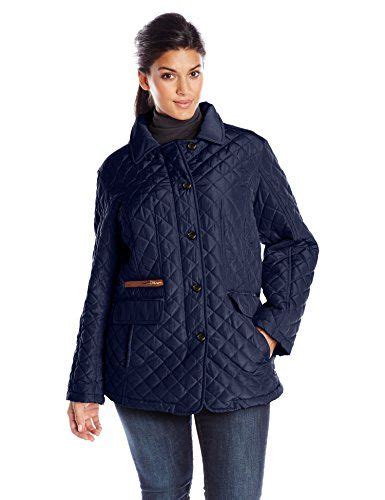 Jones New York Womens Plus Size Quilted Jacket Topside Navy 3x Jones New York